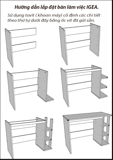 🤞Bàn Làm Việc Thương Hiệu IGEA GP73