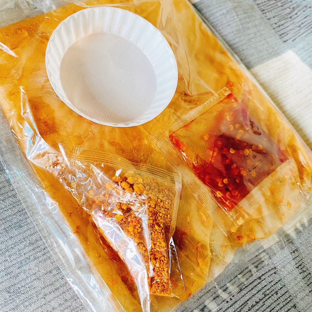 Bánh Tráng Chấm Dẻo Tôm Ớt UNIN Bánh Tráng Trộn Cay Kèm Muối Tôm Ăn Là Mê - Ăn Vặt Ngon BT006