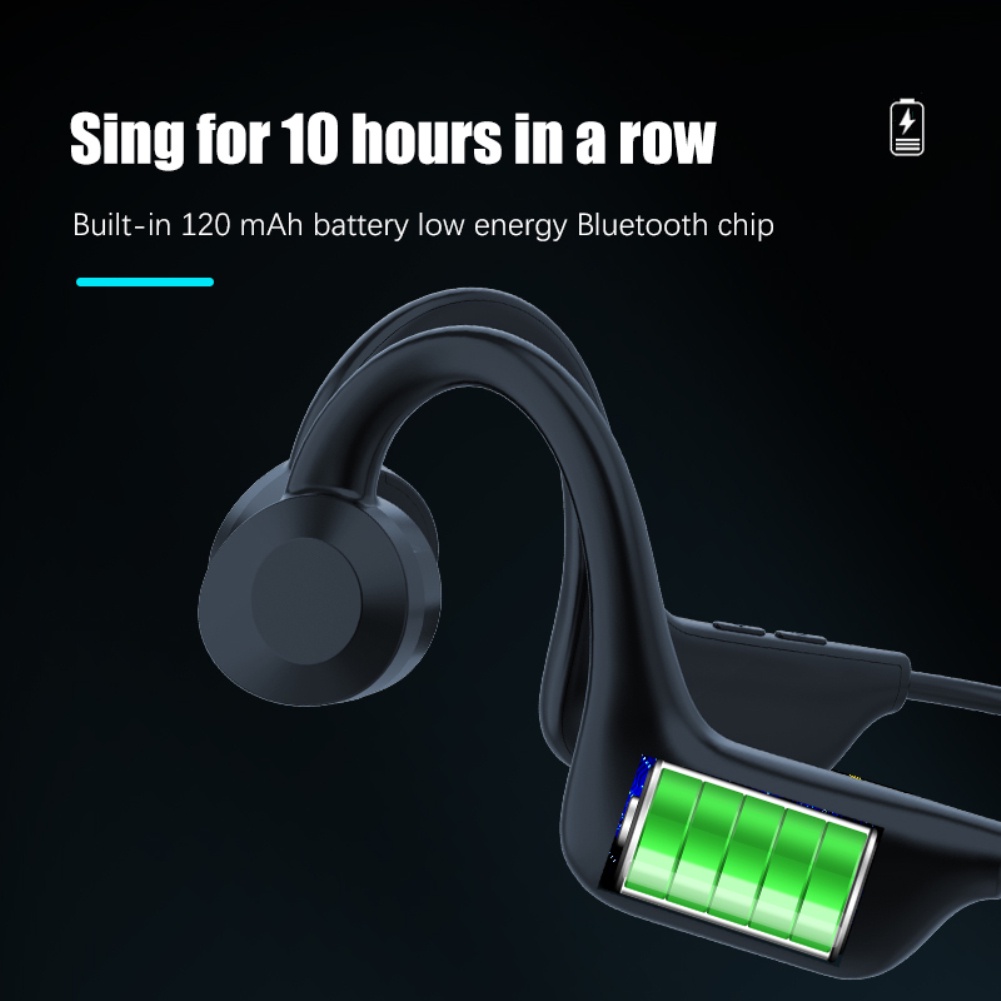 Bone Conduction Headphone VG02 Bluetooth Tai Nghe Khái Niệm TWS Thể Thao Không Thấm Nước Không Dây Tai Nghe