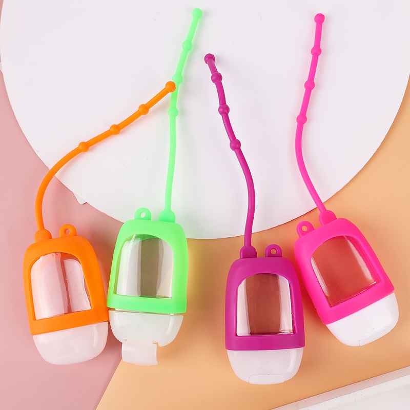 Bình Đựng Nước Rửa Tay Dạng Nắp Lật Bằng Silicone 30ml