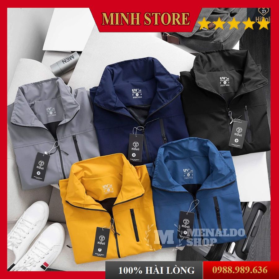 Áo khoác gió nam nữ 2 lớp chống nắng nước size châu á cao cấp AG01 - MINHSTORE