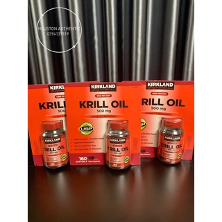 Dầu nhuyễn thể Kirkland Krill Oil Omega3 + Astaxanthin 500mg 160 viên