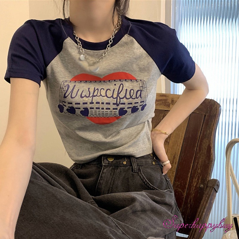 Áo Thun NgắN Tay Cổ TròN ThờI Trang Cho Nữ