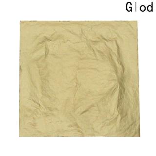 Set 100 Miếng Dán Trang Trí Hình Chiếc Lá Màu Vàng/Bạc Độc Đáo