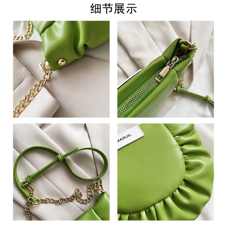 Túi Đeo Chéo Vai Xếp Ly Đơn Giản Mẫu 2022 Thời Trang Cho Nữ