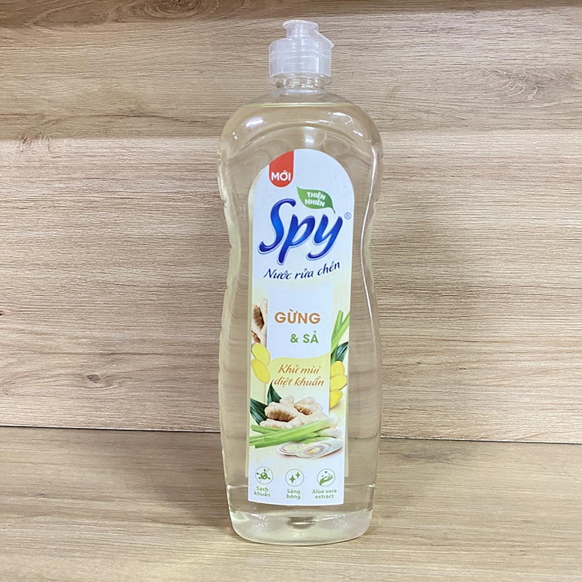 Nước rửa chén bát SPY hương Gừng Sả 760ml thiên nhiên