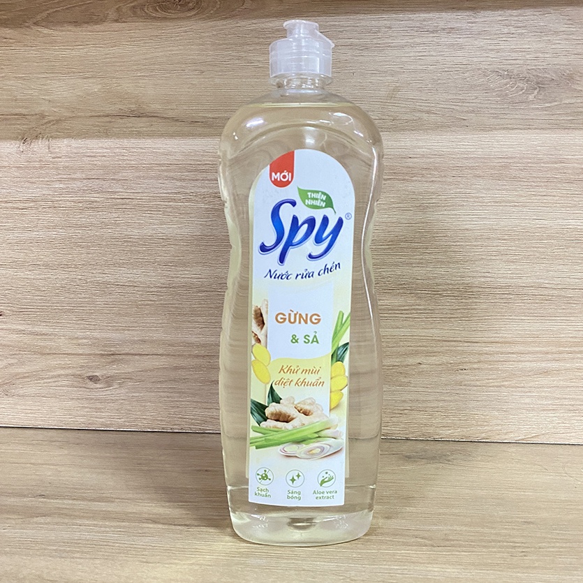 Nước rửa chén bát SPY hương Gừng Sả 380ml thiên nhiên