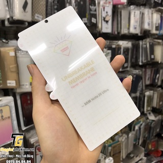 Dán full màn hình PPF SamSung Galaxy Note 20, Note 20 Ultra chống xước, sử dụng được cảm biến siêu âm