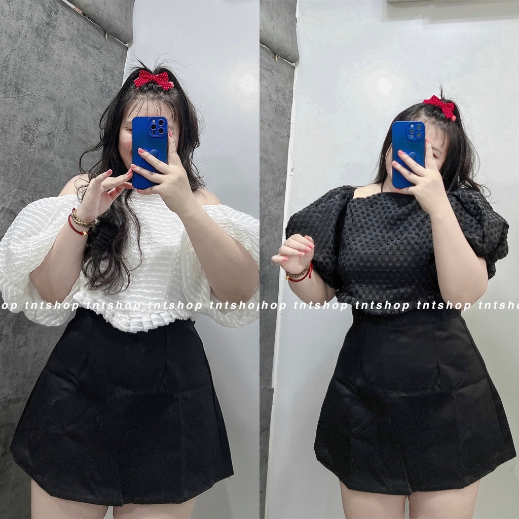 ÁO THẮT NƠ CỔ YẾM  [ TNT SHOP BIGSIZE 60kg - 90kg ]