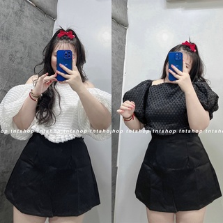 ÁO THẮT NƠ CỔ YẾM  [ TNT SHOP BIGSIZE 60kg - 90kg ]