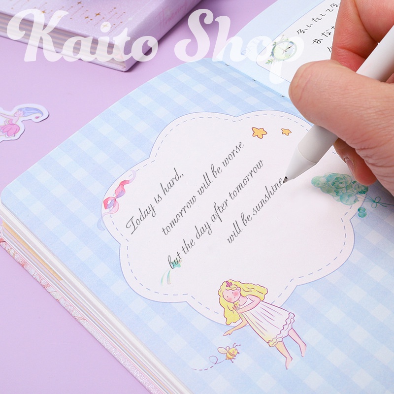 Sổ Tay A5 Fairy Tale 256 Trang - Sổ Tay Dễ Thương Bìa Cứng - Sổ Lưu Niệm - Nhật Ký - Daily Planner