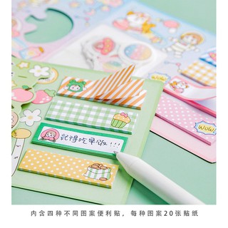 (SIÊU HOT) Bộ Sticker Trang Trí Cute + Giấy Note bella