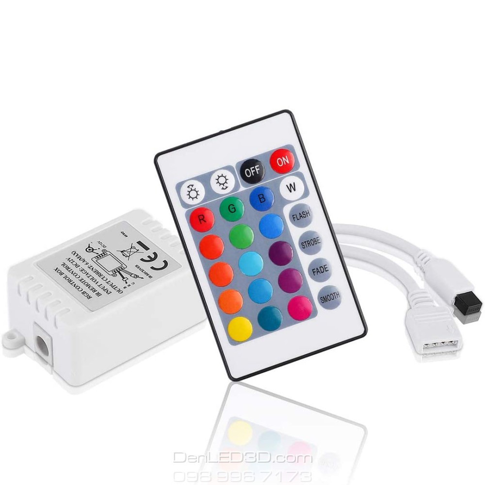 Mạch Điều Khiển LED 5050 / 3528 RGB 12V - Kèm Remote 44/24 Phím