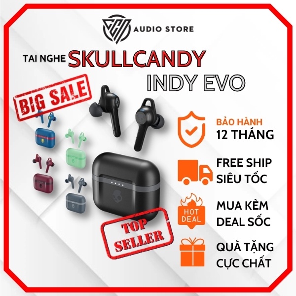 Tai nghe SKULLCANDY INDY EVO TRUEWIRELESS chính hãng - Mới 100%, Bảo hành 12 tháng