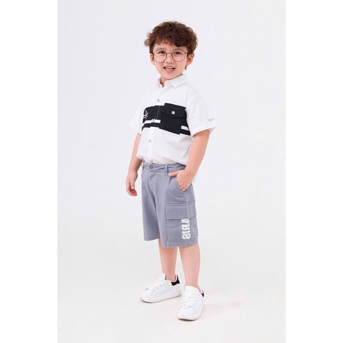 Quần short bé trai kaki RABITY x ELLE Kids- designed in Paris 80014