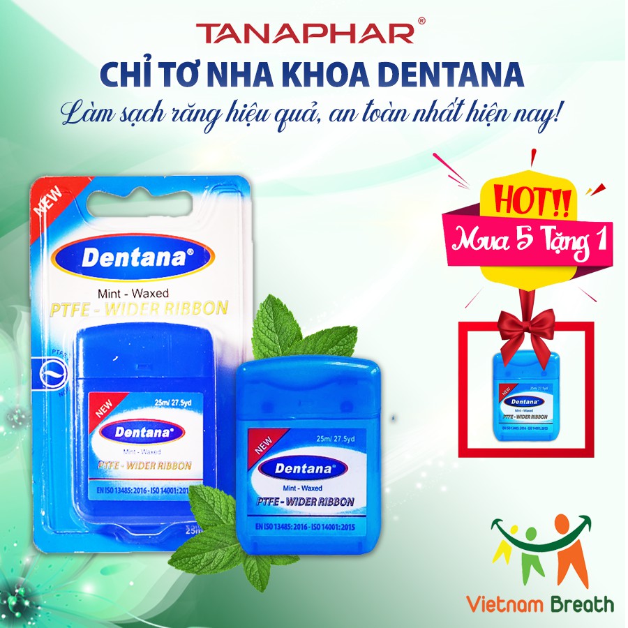 Chỉ Tơ Nha Khoa Dentana - Làm Sạch Răng Hiệu Quả, An Toàn Nhất Hiện Nay