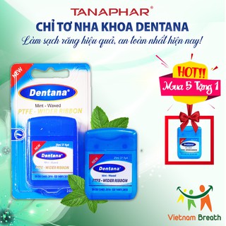 [Mua 5 tặng 1]  Chỉ Tơ Nha Khoa Dentana - Làm Sạch Răng Hiệu Quả, An Toàn Nhất Hiện Nay