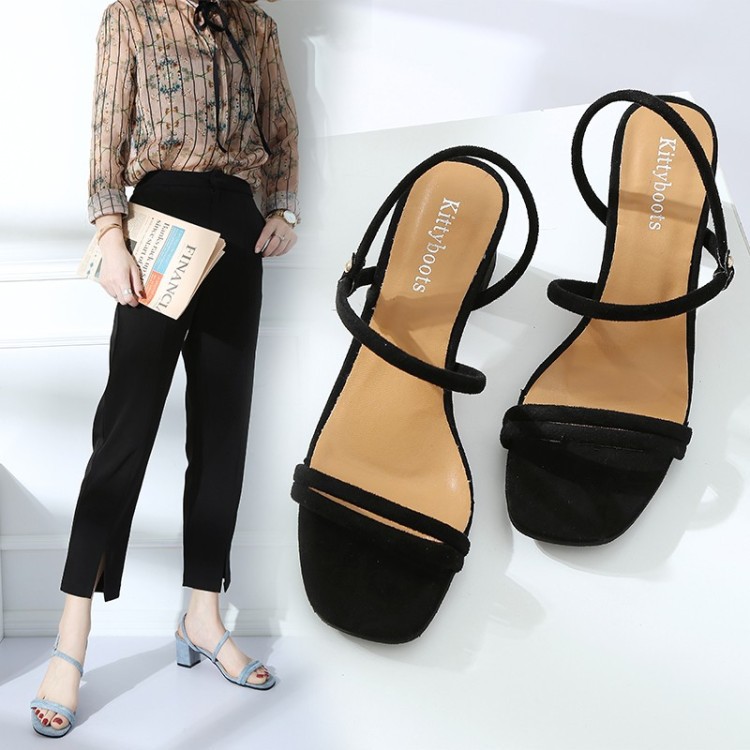 Giày Cao Gót Sandal Nữ Phong Cách Hàn Quốc