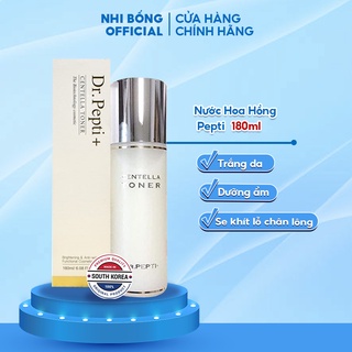 Nước Hoa Hồng - Toner Căng Bóng Dr.pepti Hàn Quốc 180ml Mẫu Mới Nhất Có Vòi Gấp Đôi Lượng Pepti