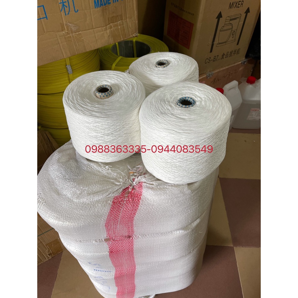 Chỉ buộc đầu xúc xích, cuốn thịt, chỉ khâu bao se 7 sợi 2kg - 2,2kg/cuộn