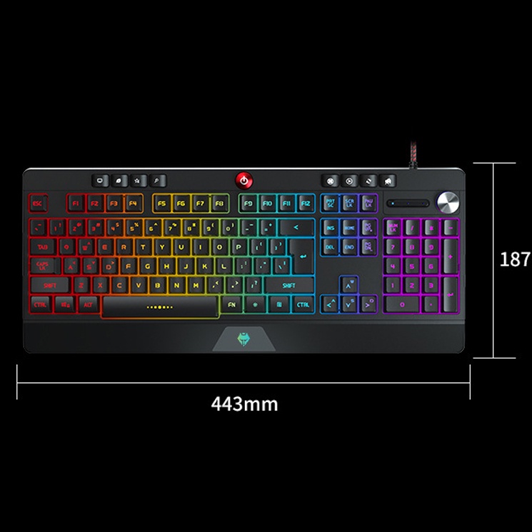 Bộ Bàn Phím Giả Cơ chơi game Blacklit - 104 Led RBG