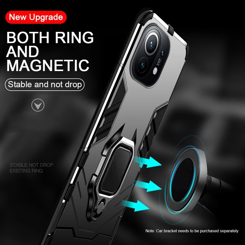 Ốp lưng chống sốc Giá Đỡ bằng kim loại cho Xiaomi Mi 13T Pro 12T 12 12x 13 11T 11 Lite 5G Ne Note 10 10T