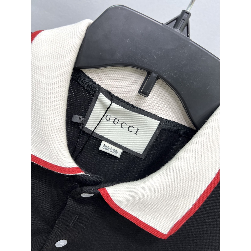 ÁO POLO GUCCI EMBROIDERED , ÁO GC LOGO TAY NAM NỮ UNISEX