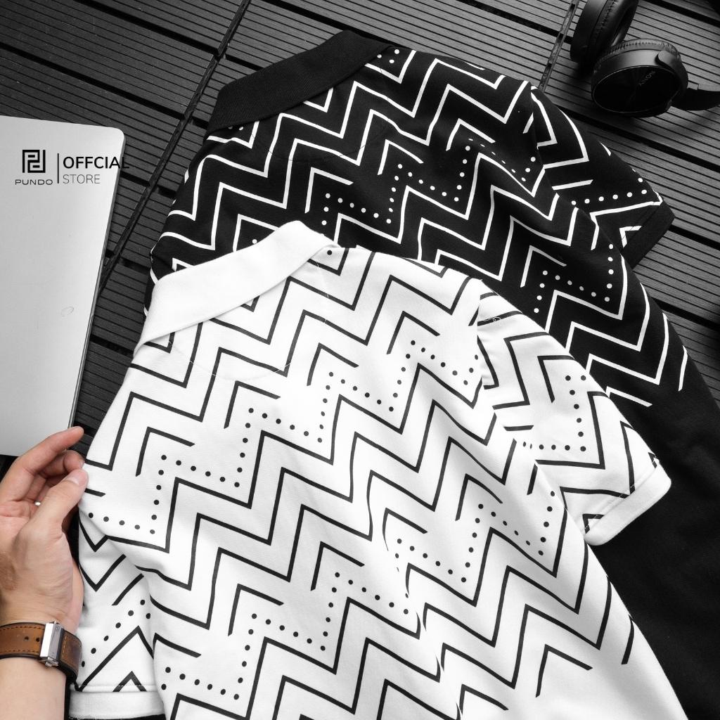 Áo thun polo nam PUNDO phông có cổ 2 màu basic dễ phối chất cotton cao cấp APPD41