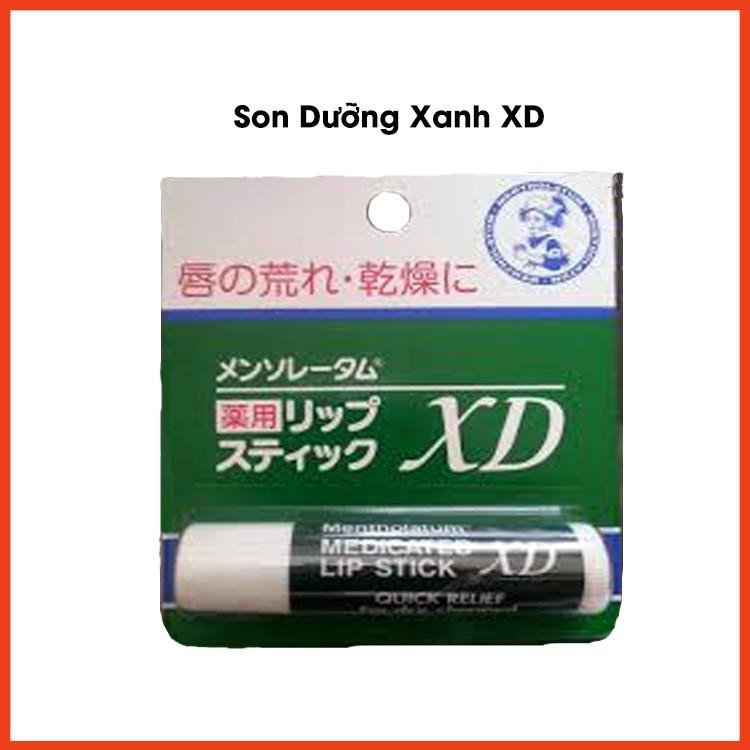 Son dưỡng môi XD chống khô nứt nẻ Mentholatum Medicated Lip Stick Rohto Nhật Bản