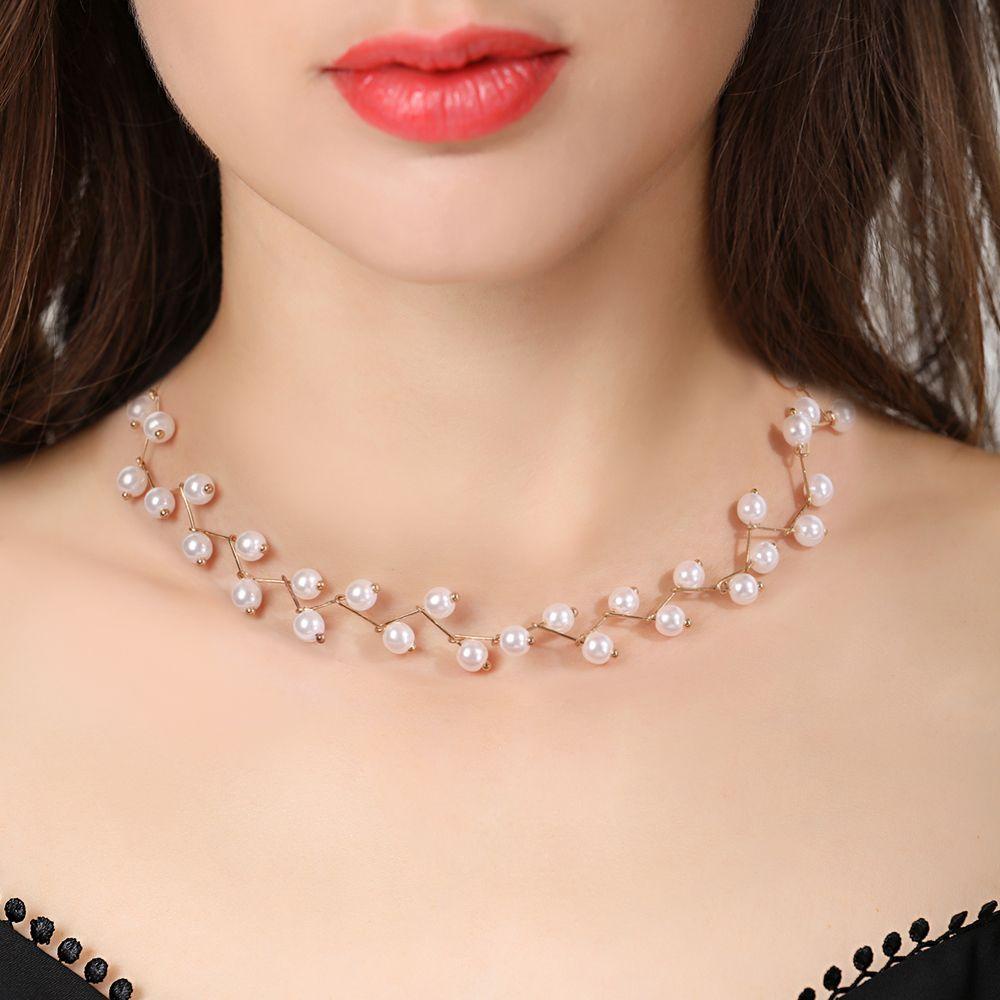 Vòng Cổ Hạt Cườm Phong Cách Gothic|Vòng Cổ Choker Ngọc Trai