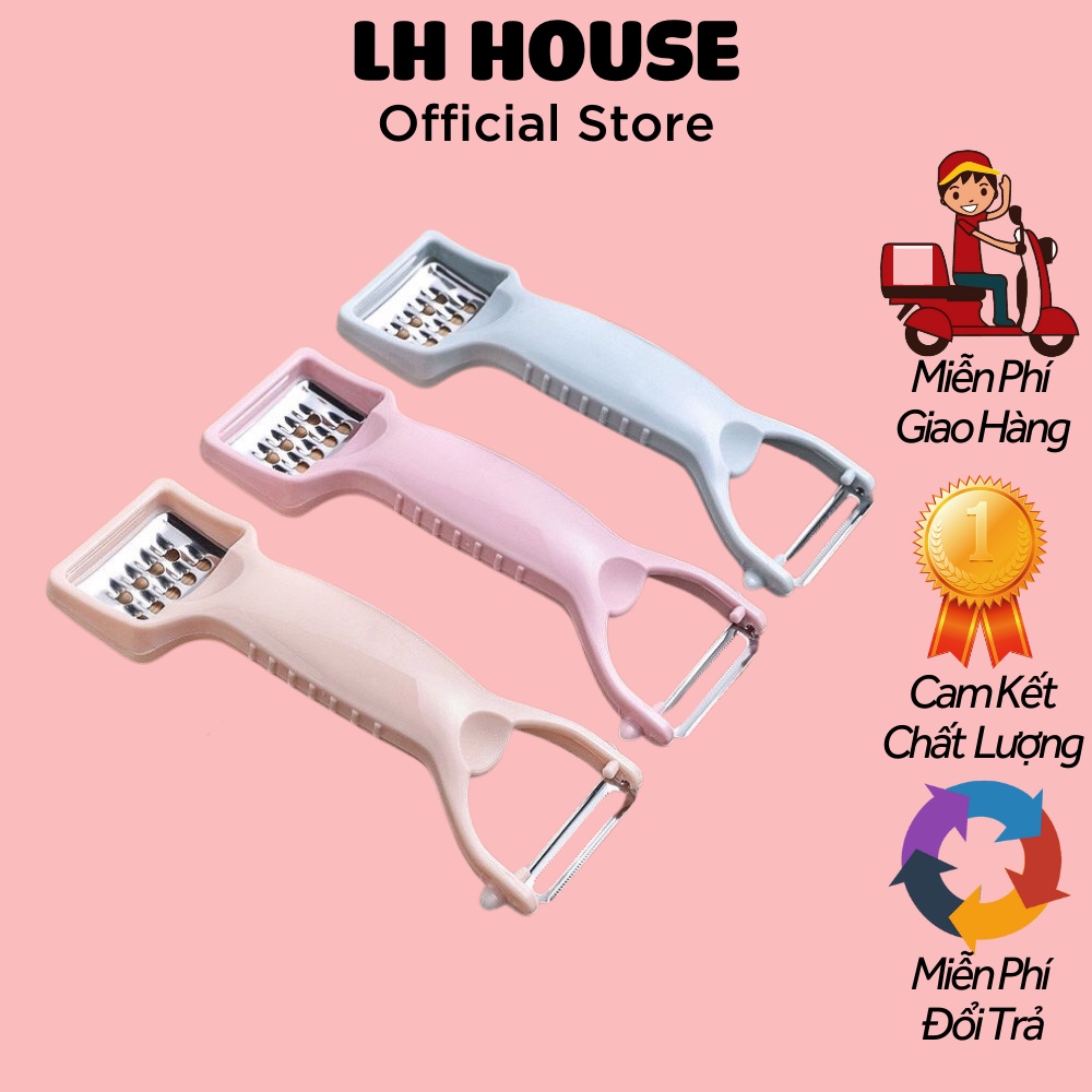 Nạo rau củ 2 đầu vỏ trái cây, làm nhuyễn tỏi, loại bỏ mắt khoai tây- Lh House Official Store