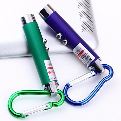 Đèn Laser Mini Cầm Tay Móc khóa Tô Hùm Kèm Đèn Pin Nhỏ Gọn