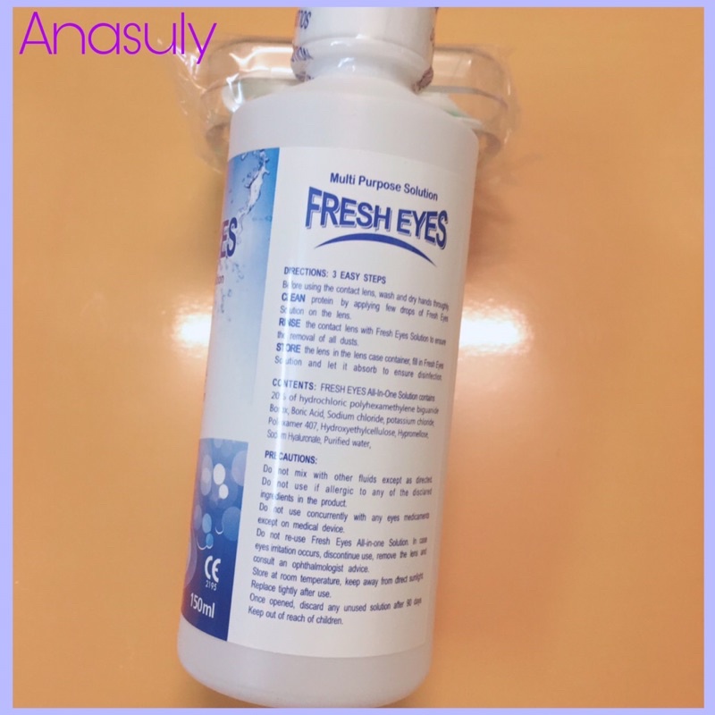 1 chai nước ngâm Lens Fresh Eyes 150ml