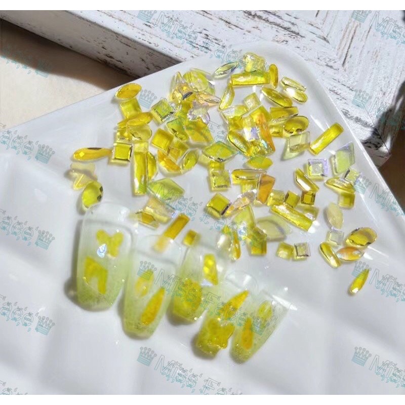 đá thạch chân bằng mix 100 viên