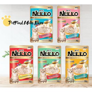 combo 48 pate nekko cho mèo mix vị 70g/gói