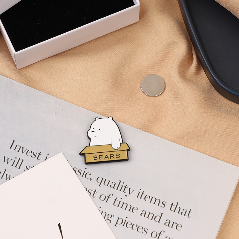 Ghim cài áo hình chú gấu dễ thương cho nữ