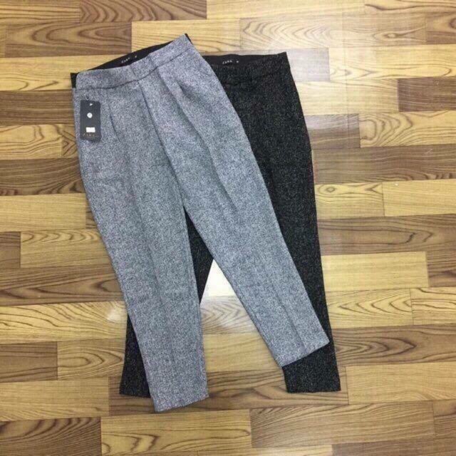 Quần baggy muối tiêu cạp chun