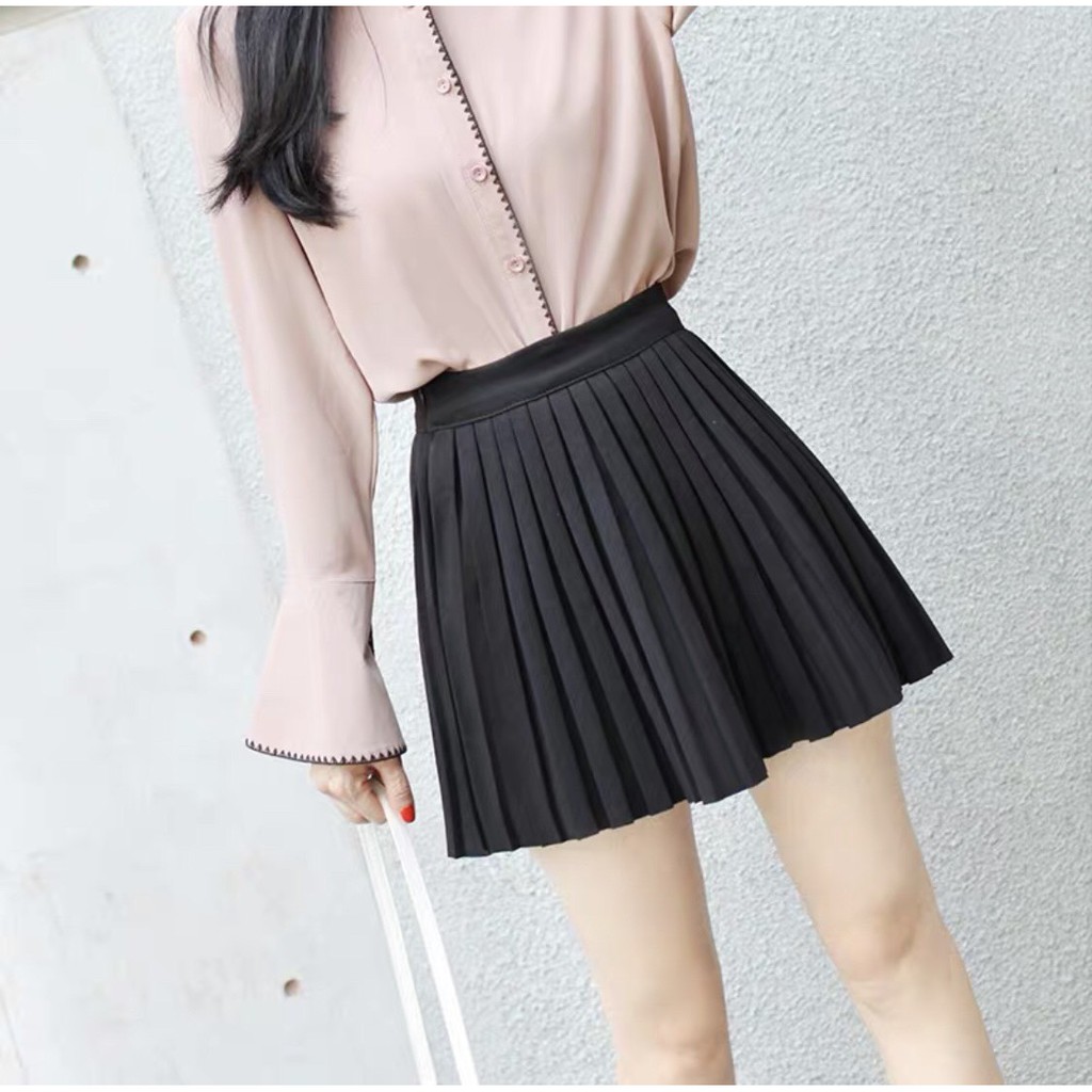 chân váy dập xếp ly cực xinh, ảnh thật, đủ màu
