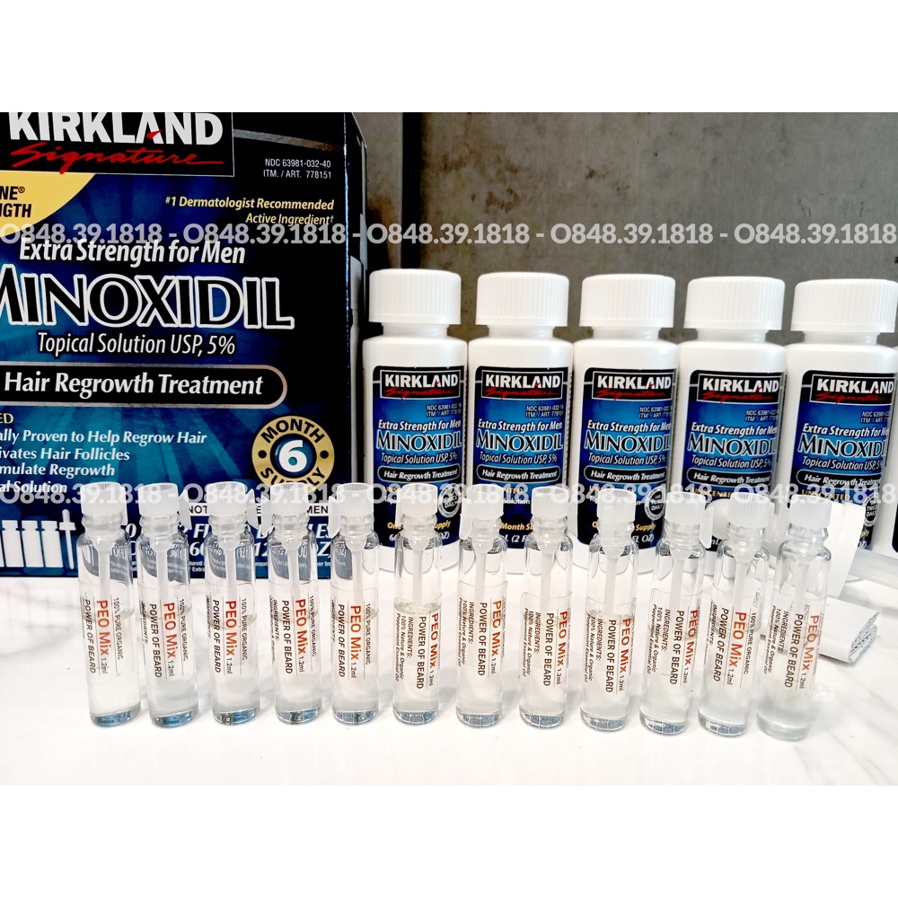 Dung Dịch Mọc Râu Tóc Kirkland Minoxidil 5% Dạng Lỏng Chính Hãng Mỹ