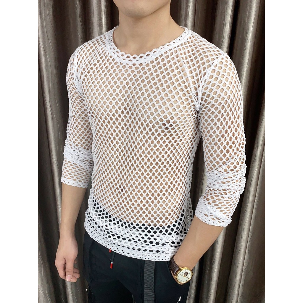 Áo thun lưới nam tay dài  mẫu độc lạ | BigBuy360 - bigbuy360.vn