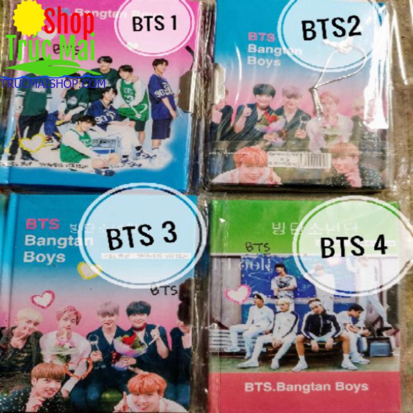 Sổ BTS khóa lưu kỷ niệm cùng BT21