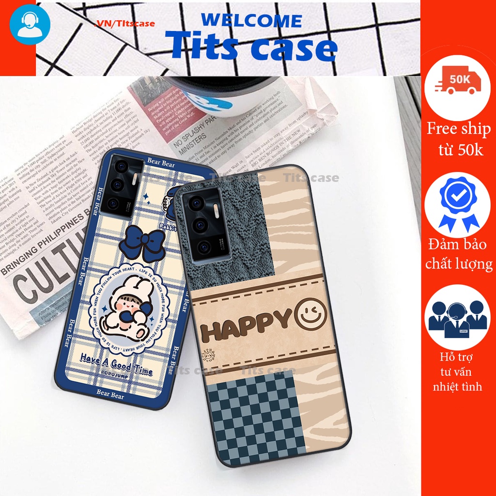 Ốp lưng Vivo V23E in hình bò sữa, gấu be@r, cute cực  ĐỈNH -  cực CHẤT-  cực COOL
