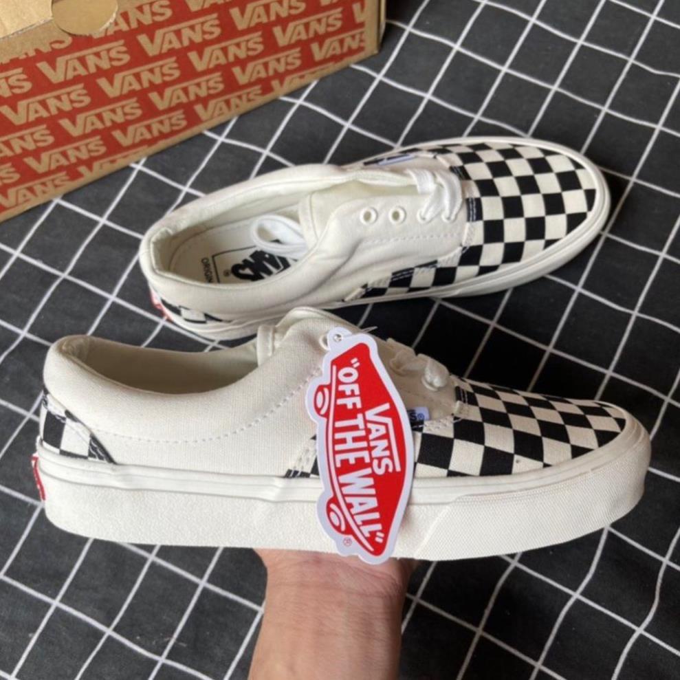 giayvadepGiày thể thao nam nữ trắng Vans có dây buộc ,Giày Sneaker VANS ERA CARO dễ phối đồ nam nữ full box bill