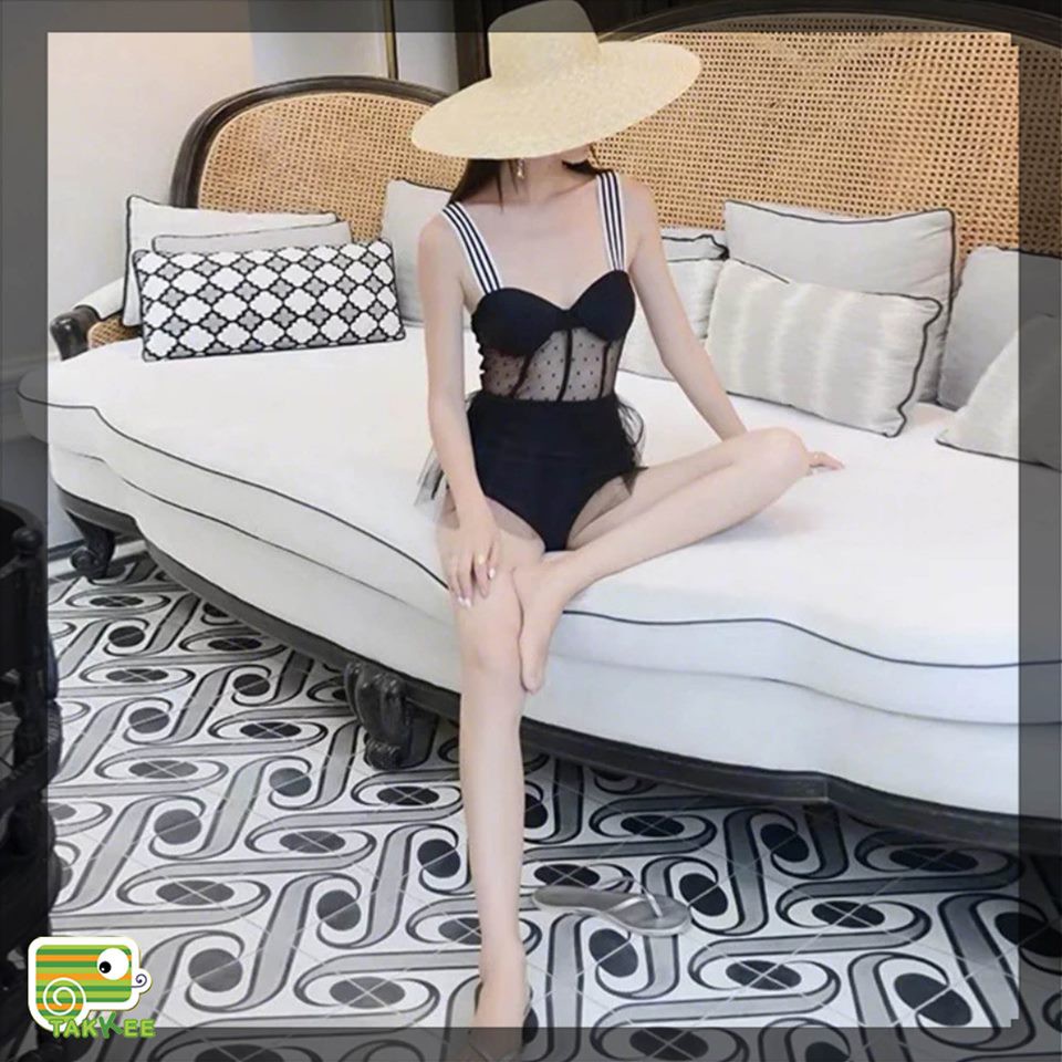 BỘ ĐỒ BƠI BIKINI LIỀN MẢNH PHỐI REN PHONG CÁCH HÀN QUỐC CHẤT ĐẸP