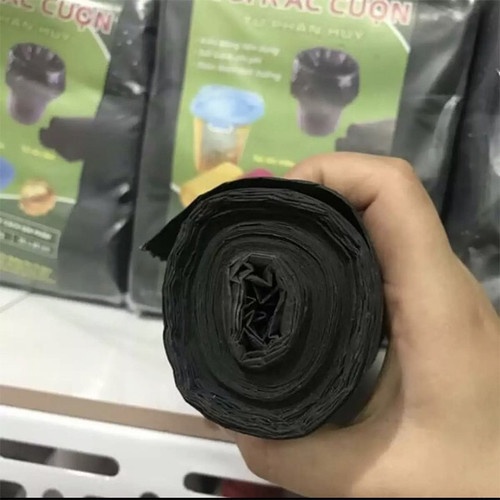 Bịch 3 cuộn túi rác sinh học tự hủy đủ size