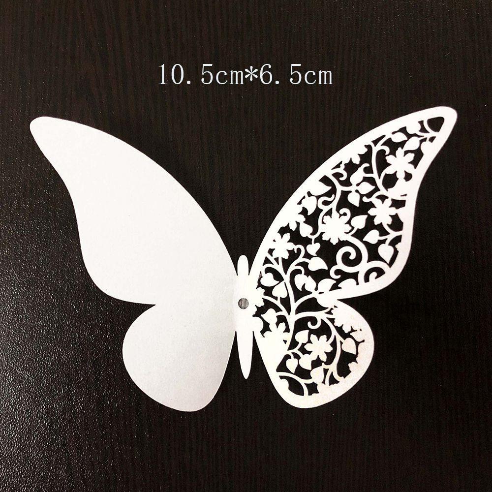 PATRICIA Thẻ Dán Hình Bướm 3D Màu Sáng