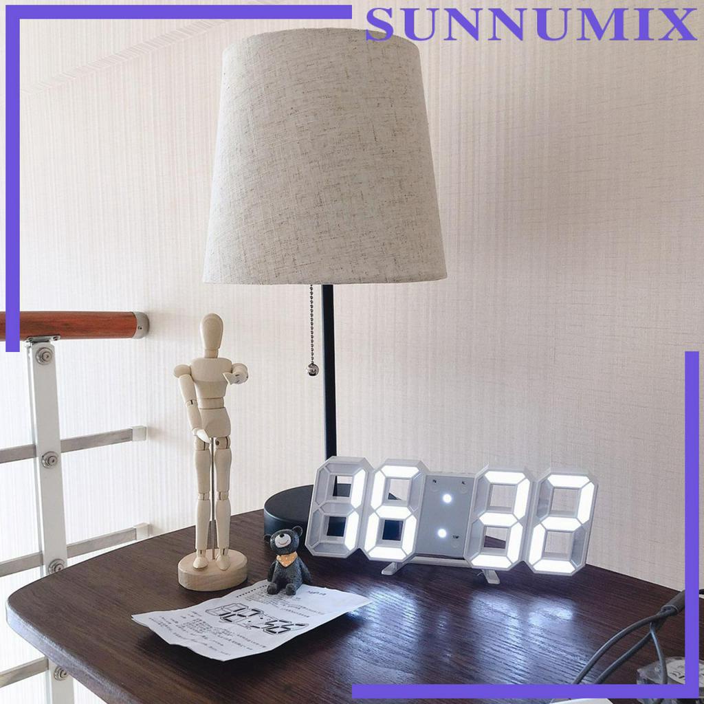 Đồng Hồ LED 3D Kỹ Thuật Số 24 / 12 Giờ Với Cổng Sạc USB Tiện Dụng