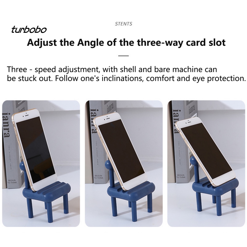 Giá Đỡ Điện Thoại Di Động Hình Ghế Ngồi Có Thể Gập Lại Viền Mịn Có Thể Điều Chỉnh Để Xem TV