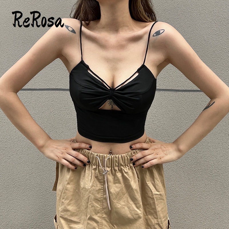 Áo Tank Top Hai Dây Màu Trơn Dáng Ôm Thời Trang Quyến Rũ Cho Nữ