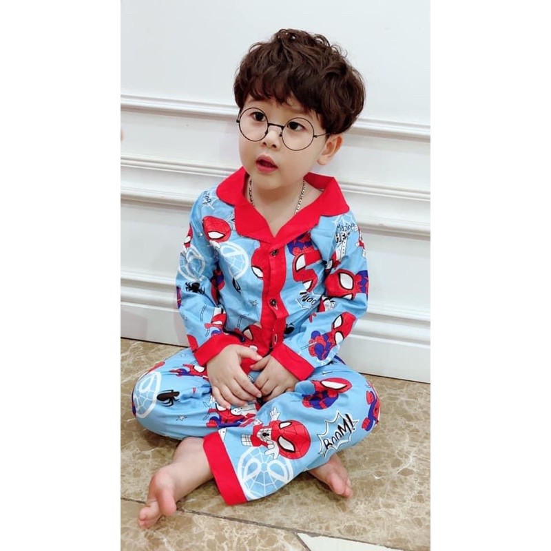 bộ pijama dài tay bé gái bé trai chất đẹp